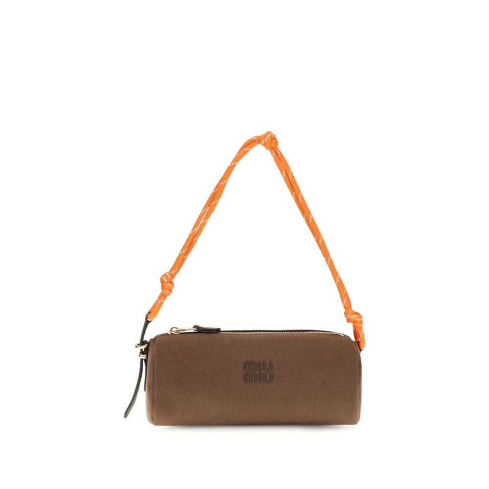 Miu Miu Women Embroidered Logo Shoulder Bag